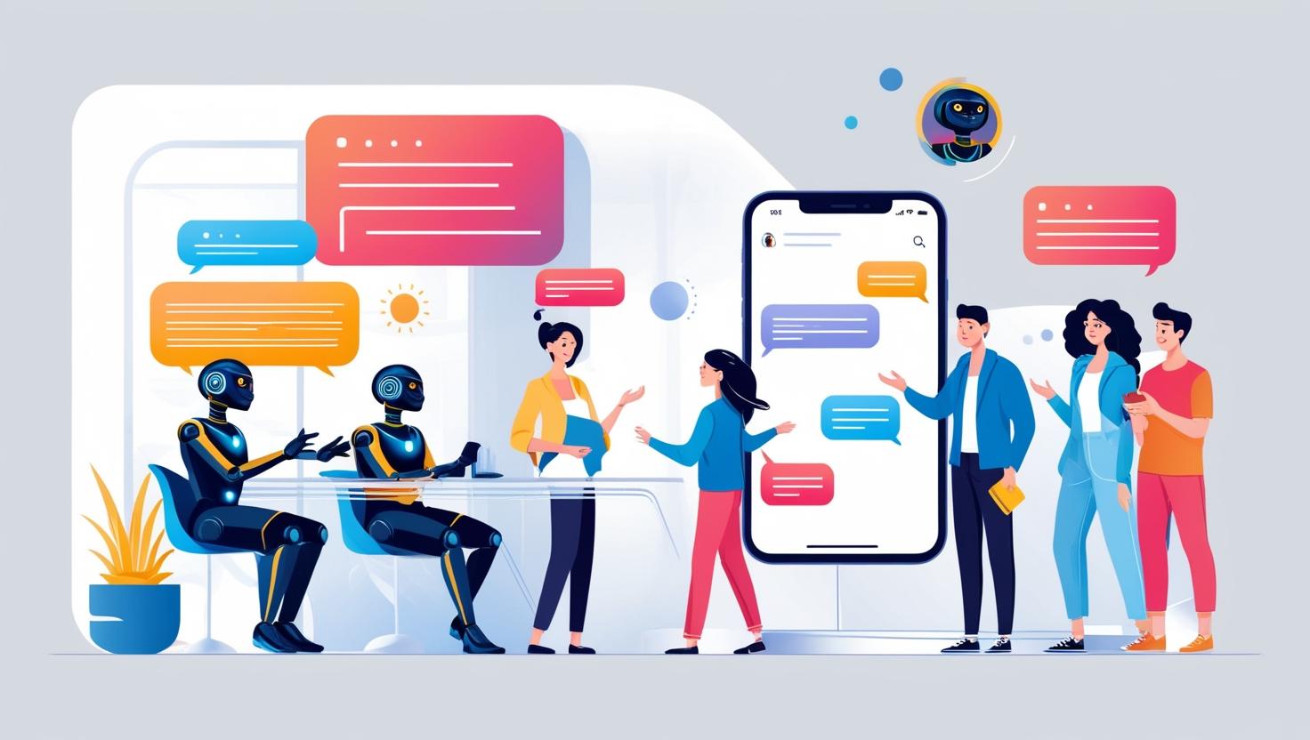 Illustration Chatbots IA